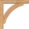 Ekena Millwork Thorton Block Smooth Bracket w/ Offset Brace, Western Red Cedar, 3 1/2"W x 14"D x 14"H BKT0402X14X14THR05SWR - alternate 3